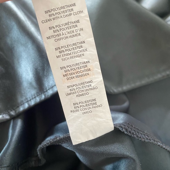 FAUX LEATHER MIDI DRESS - Picture 4 of 4